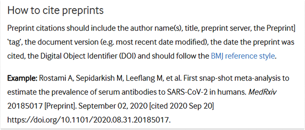 An example of how to cite preprints.